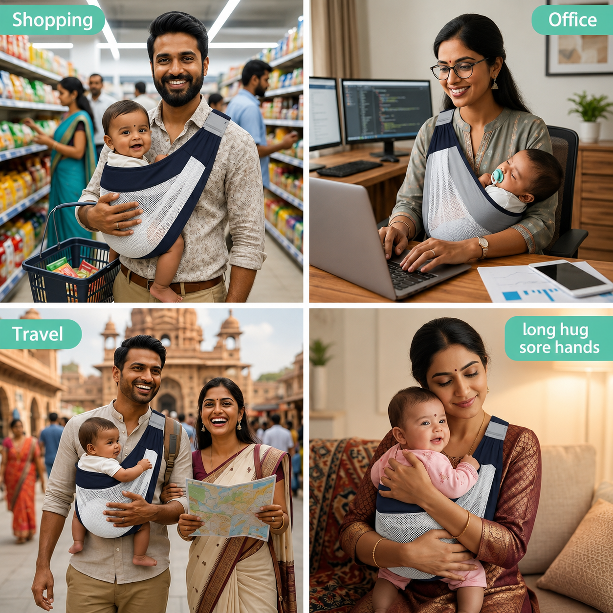 Adjustable Baby Carrier Sling