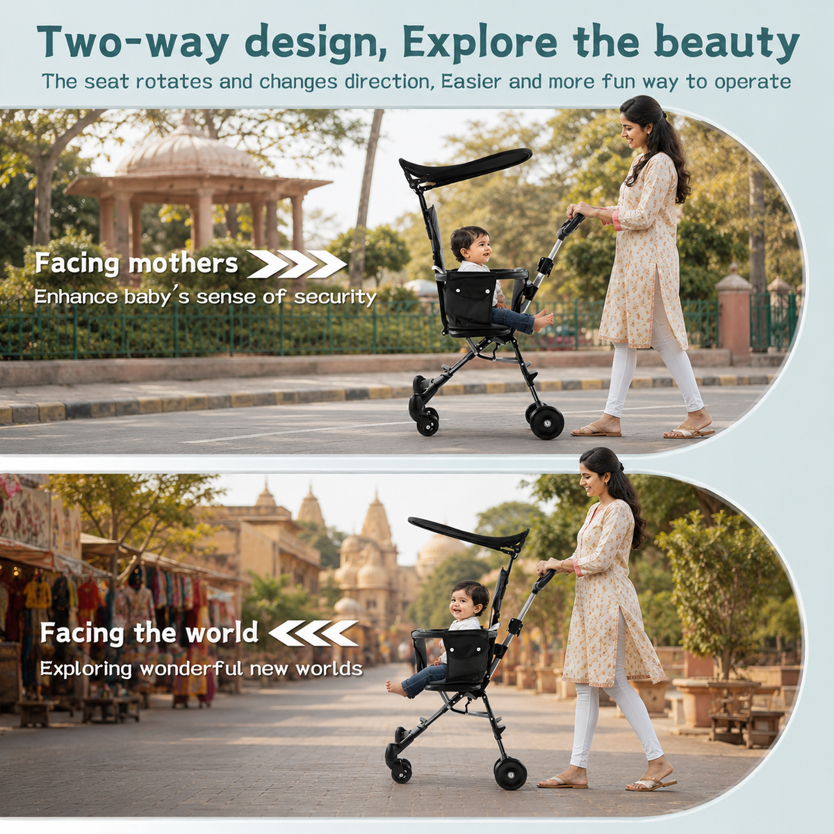 Munchkin's Foldable Baby Stroller