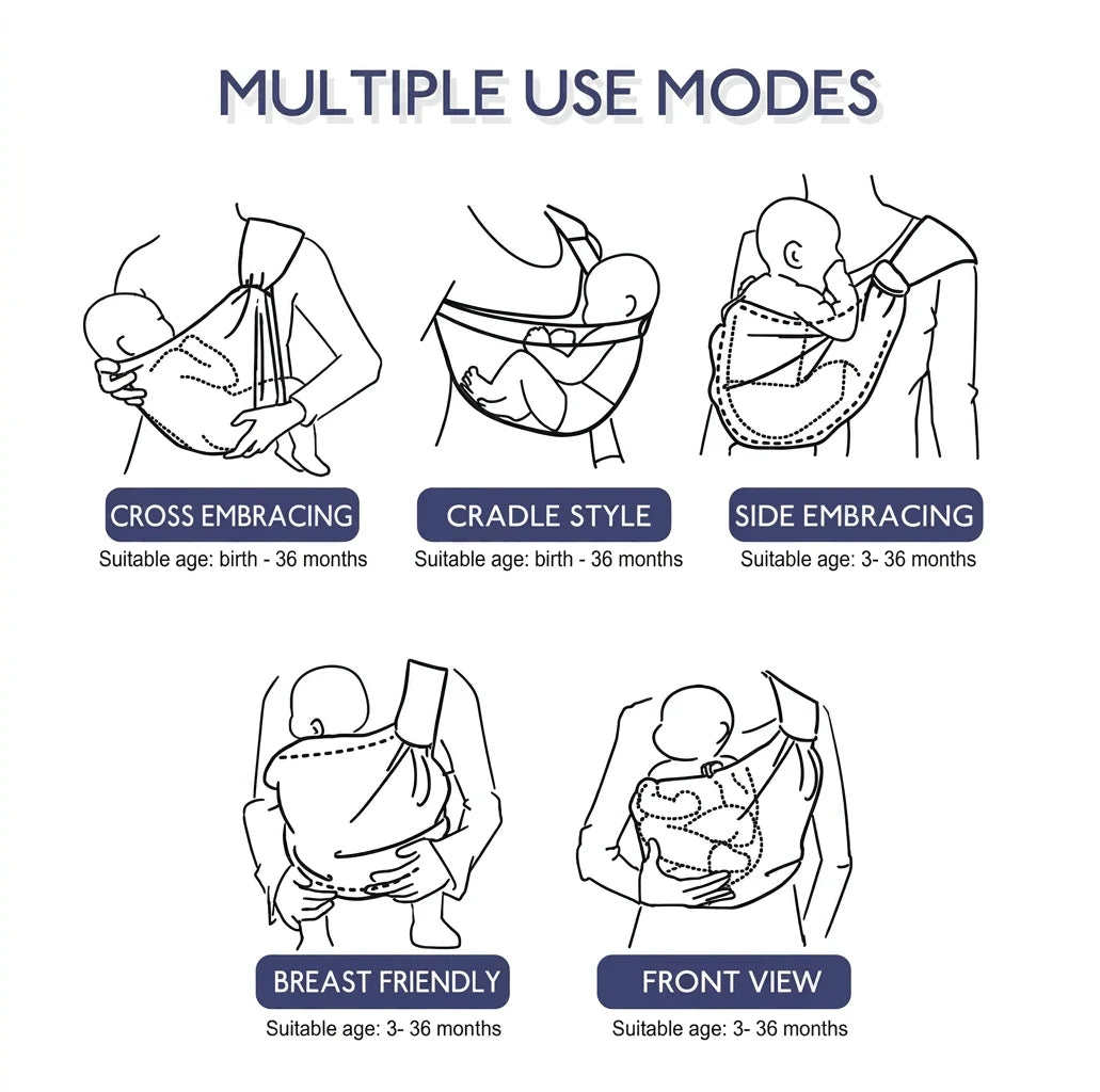 Adjustable Baby Carrier Sling 2